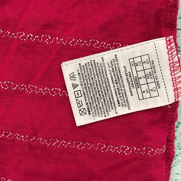 GUESS quarter sleeve sequin top - Picture 6 of 8